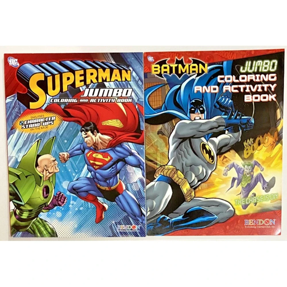 SUPERMAN & BATMAN‎ Jumbo Coloring & Activity Books Lex Luthor Joker